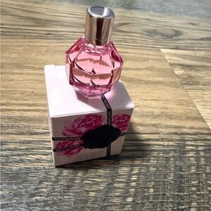 Pink Faceted Perfume Bottle with Floral Box 7 ml 0,23oz mini